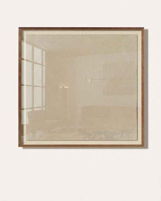 Framed makelberge artwork on a white wall