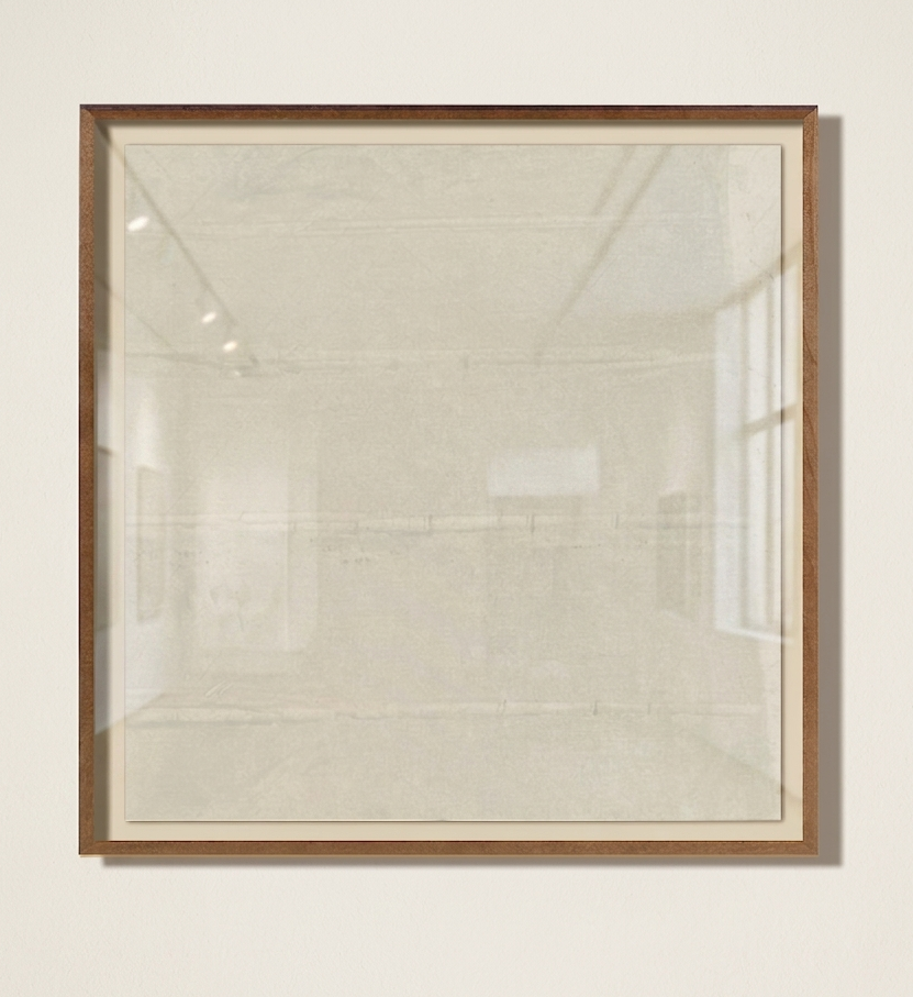 Framed makelberge artwork on a white wall