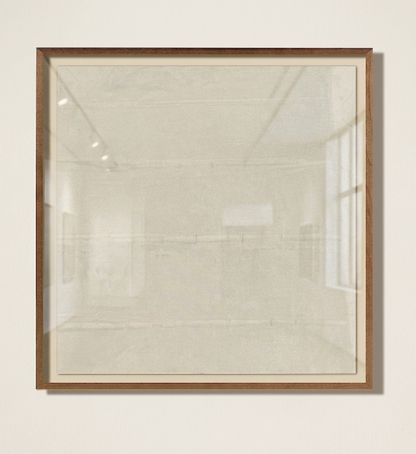 Framed makelberge artwork on a white wall