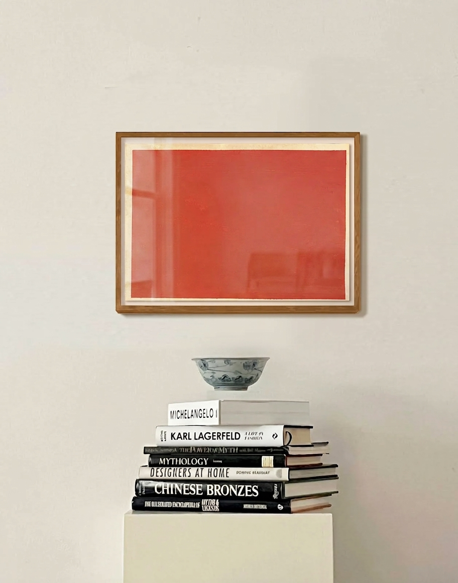 THREE LAYERS OF FRENCH RED 53 x 40