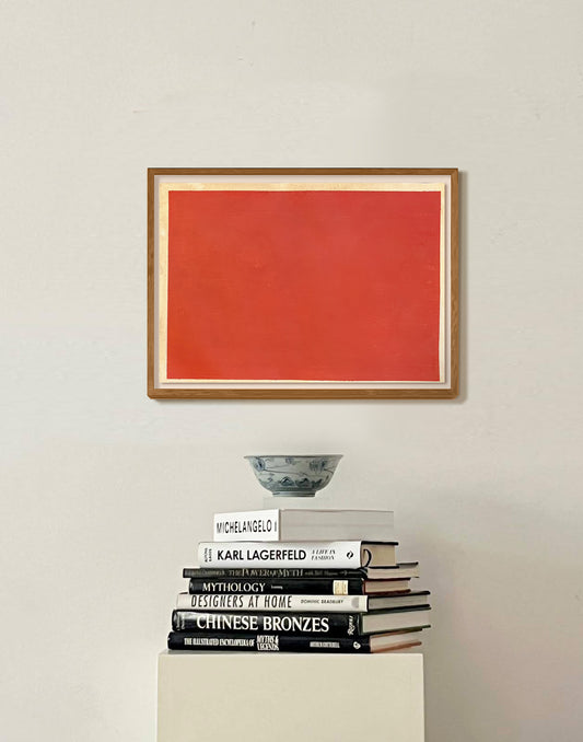 THREE LAYERS OF FRENCH RED 53 x 40